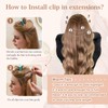 UK-Fashion-Shop Human Hair Extensions Clips in Real Hair Extension 8pcs