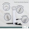 Waiter Corkscrew and Beer Bottle Opener Multifunction Tool (White)