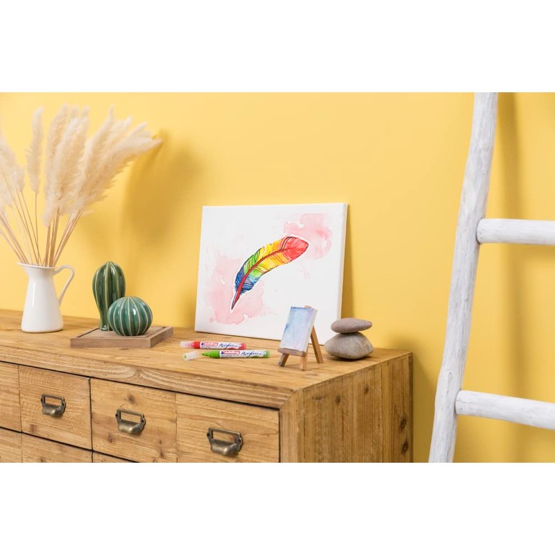 edding 5100 acrylic marker medium - yellow-green - 1 waterproof