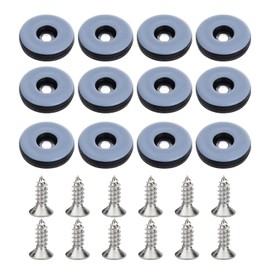 Teflon Furniture Sliders, Chair Leg Floor Protectors, 20pcs 25mm Furniture Glides with Nail for Easy Moving on Carpet Hardwood Tile (Grayish Blue)