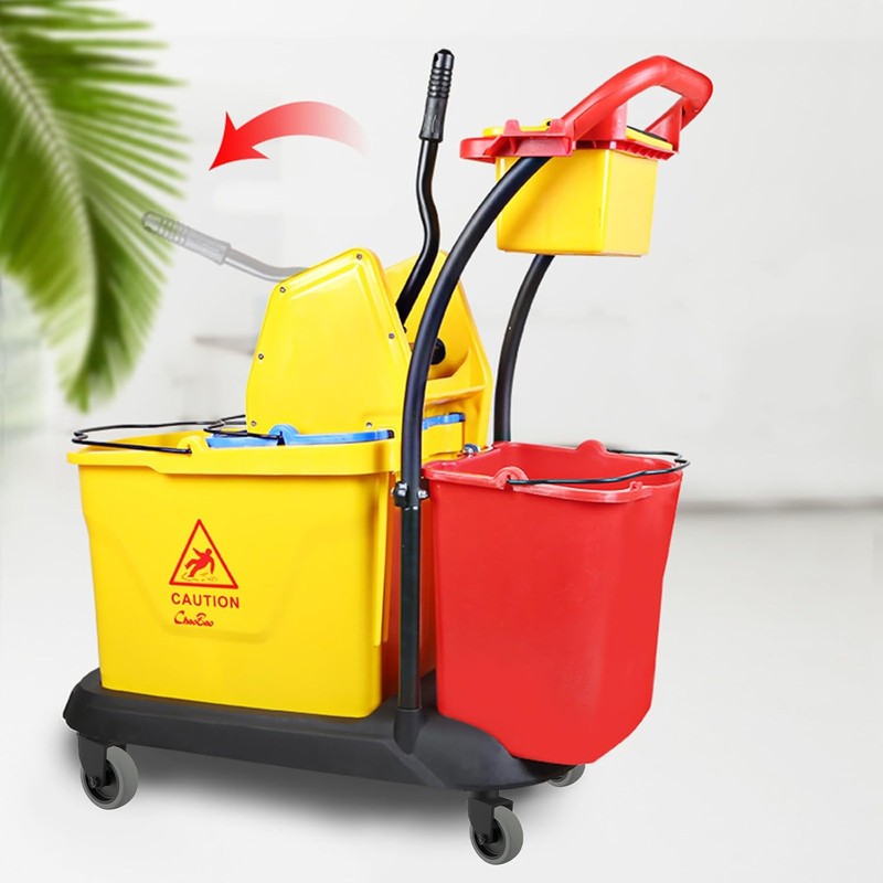 Mop Buckets Wheels Replacement Set of 8, 3 Inch Non-Marking