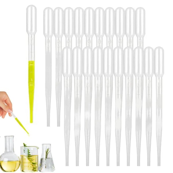 ZUJIACUN 3ml Plastic Pipette, Disposable Transfer Pipette drip Essential Cupcakes,