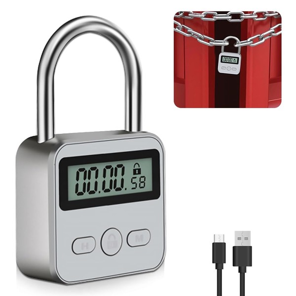 Riisoyu Digital Time Lock with LCD Display Intelligent Time Lock