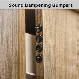 Black Cabinet Door Bumpers Pads 100PCS 1/2" Soft Close Drawer Pad Bumpers Adhesive Rubber Bumpers for Cabinets Drawer Picture Frame Sound Dampening