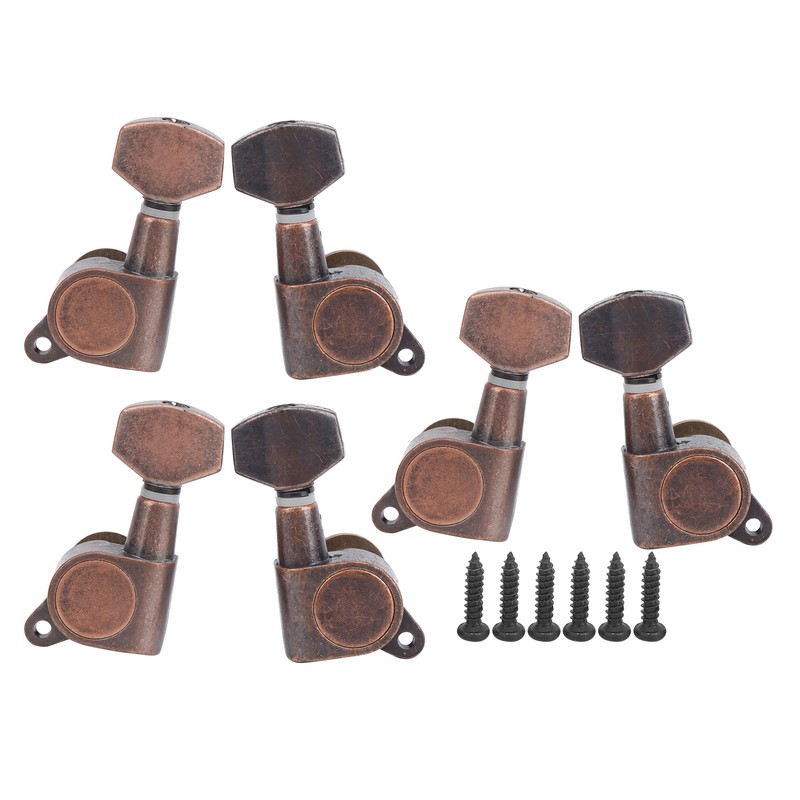 6Pcs Guitar Locking Tuners Tuning Pegs for Full Enclosed Electric