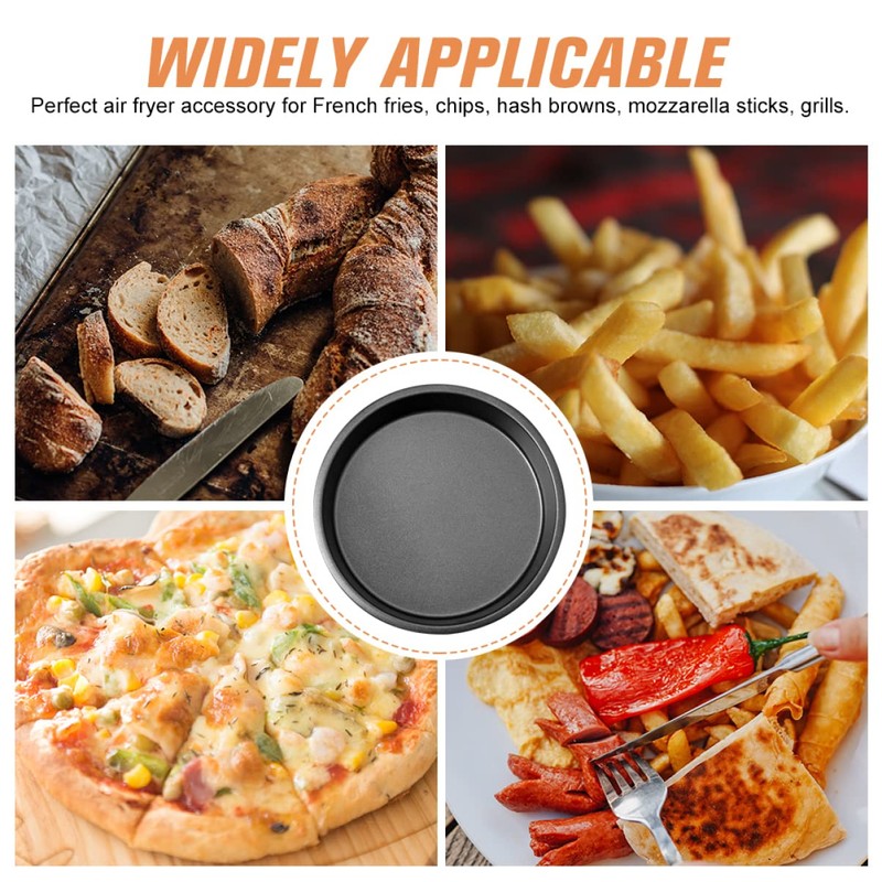 Operitacx Non Stick Pizza Baking Tray Carbon Steel Baking Pan