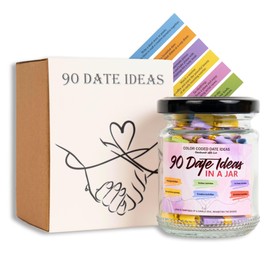 90 Date Ideas In A Jar, Date Night Ideas, Valentines Day Gifts For Her, Valentines Day Gifts, Couple Gifts, Couples Games, Gift Ideas, Date Night Ideas, Valentines Day Gifts For Him, Date Ideas