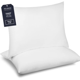 Hotel Down Alternative Queen Pillow - 2025 Bed Pillow Queen Size Set of 2, Queen Size White Pillow with Premium Soft Down Alternative Fill, Quality Pillow for Back, Stomach or Side Sleepers, 2 Pack