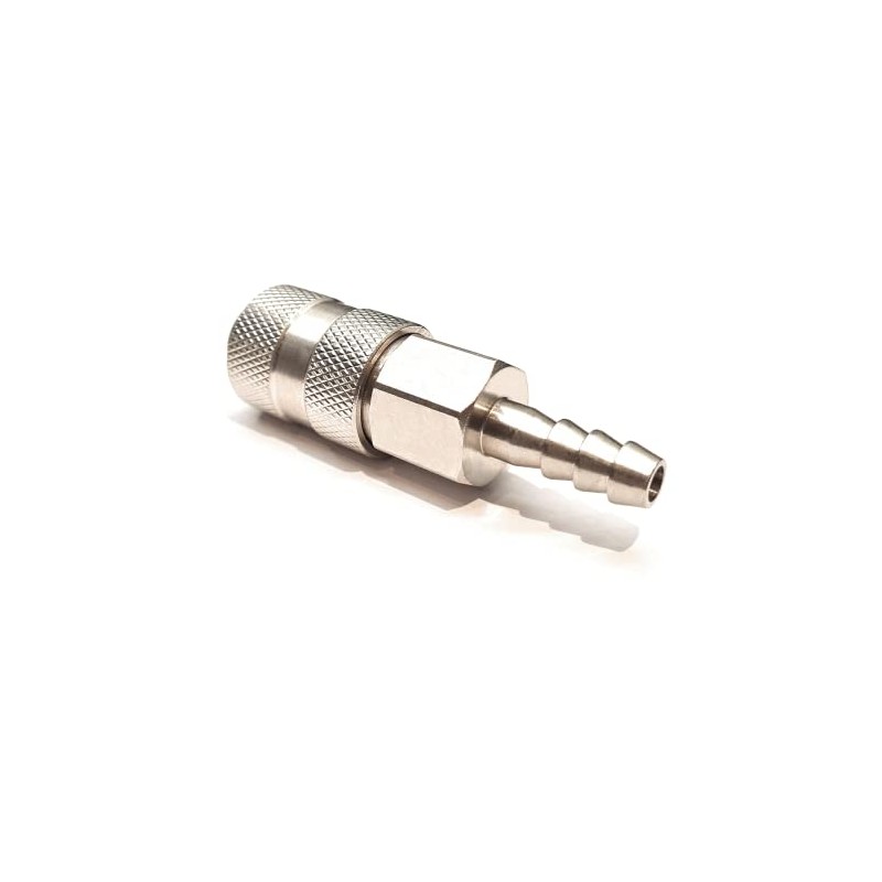 Female Coupling with 5/16" Barb - 8mm Hosetail - PCL