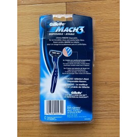 Gillette Mens Gillette Mach3 3 Disposable Razors Smooth Shave Jetable Brand NEW