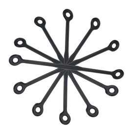 PATIKIL Tennis Dampener, 6 Pack Silicone Vibration Shock Absorber Racquet String Damping, Black