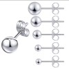 Unbranded S925 Sterling Silver Round Ball Stud Earrings - 3mm