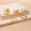 Chunky Gold Rings for Women Non Tarnish Stackable Rings Set