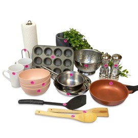 Sunburst Systems 7035 Priced Garage Sale Stickers, 1,000 Count Pre-Printed Labels, Pink