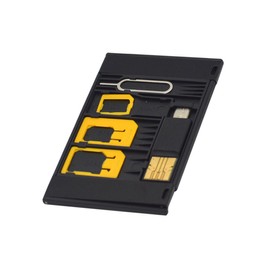 Outanaya 5PCS Sim Card Adapter Set Micro Nano Adapters with Eject Pin Reader Kit for Smartphones Random Colors Durable Accurate Design Random Color