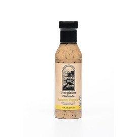 Everglades Marinade Bold Blend of Spices & Peppers for Beef, Pork, Poultry & Seafood Flavorful & Easy-to-Use Liquid Marinade for Grilling, Broiling, or Baking Made by Everglades Foods (Lemon Pepper)