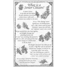 'What is A Senior Citizen?' Tea Towel