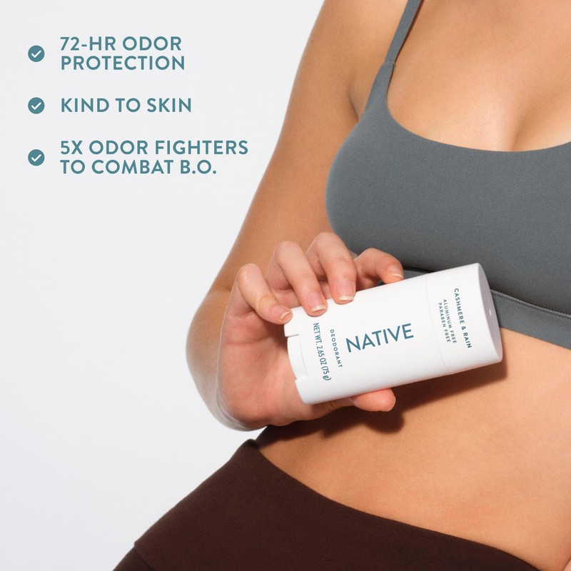 Native Cashmere & Rain Twin Deodorant Bundle Pack 2 x
