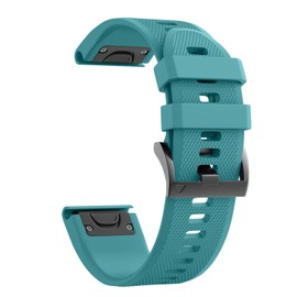 Notocity Compatible Fenix 5X Band 26mm Width Soft Silicone Watch Strap for Fenix 7X/Fenix 5X Plus/Fenix 6X/Fenix 6X Pro/Fenix 3/Fenix 3 HR/Tactix/Descent MK1/D2 Delta PX/D2 Charlie-Rock Blue