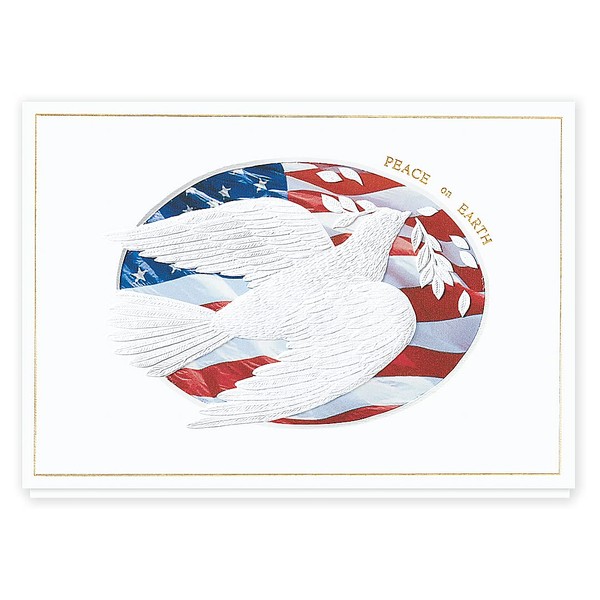 The Gallery Collection, 25 Personalized Christmas Cards with Foil-Lined Envelopes