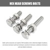 4Pcs M8 x 65mm Stainless Steel Bolt Kit - Hex