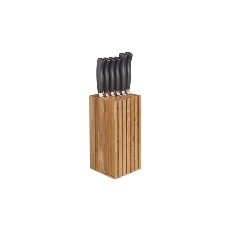 Zassenhaus Slotted Knife Block for 12 Knife Storage, 5.4" x