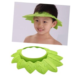 Mikinona Bath Leaf Shape Shampoo Cap Gentle for Babies Boys and Girls Soft Elastic Shampoo Shield