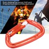 25KN Safety Lock D Buckle Outdoor Rock Climbing Rescue Carabiner