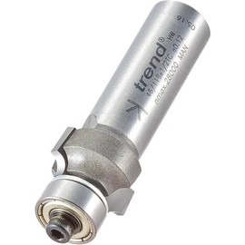 Trend Professional Bearing Guided Ovolo Router Cutter, 3mm Radius, 1/2 Inch Shank, 18.7mm Cut Diameter & 9.5mm Cut Length, Two Bearings, Tungsten Carbide Tipped, 46/118X1/2TC