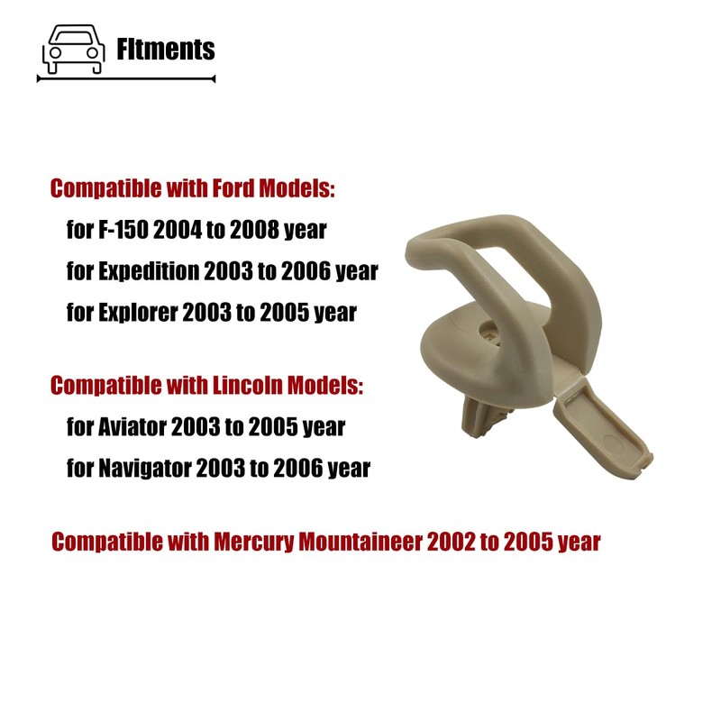 LXROAR01 Roof Coat Hanger Hook Compatible with Ford F150 Expedition
