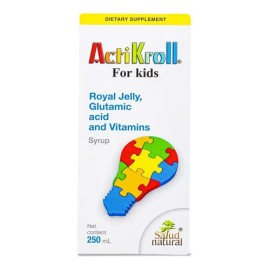 Actikroll Para Niños Glutamico Jalea Real Vitaminas 250 Ml                                                                                            