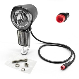 Ebike Light LED Electric Bike Headlight 24V 36V 48V 60V for Electric Bicycle Bike Light Accessories (Waterproof Plug)