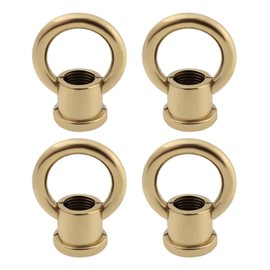 SG Store 4 Stück Kupfer M10 x 1.0 Ringmutter 29 x 35 mm, geeignet für Kristalllampen, Kerzenhalter, LED-Lampen, traditionelle Kronleuchter, maximale Belastung 15 kg