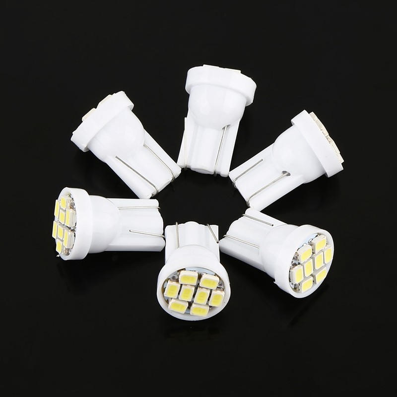 100 Pcs T10 8 SMD 1206 LED Car Interior Light