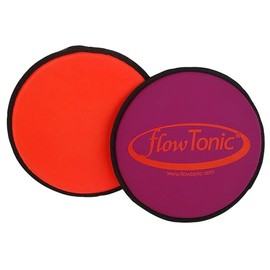 FlowTonic Slide Pads | Stabilises Joints and Spine | Lightweight & Handy | Multifunctional | Closed Cell Material | For Fitness, Pilates | Pack of 2 | Black