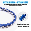 Chain Dog Leash Chew Proof Metal Leash for Medium Large