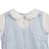 Petit Ami Baby Boys' Side Tab Pintuck Gingham Romper, 9