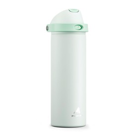 POWCAN 24 oz Vacuum Water Bottle for Office: Spill Proof Lid with Straw, Lightweight, Double Walled, BPA-Free, Insulated Stainless Steel Flask for College, Travel, Sport, Daily Use, Gift (Mint Green)