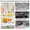 SZRUNZHU Rice Storage Container,Pantry Large Food Storage Organization with Lids&Scoop