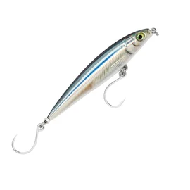 Rapala X-Rap Long Cast Shallow Lure with Two No. 3/0 Hooks, 0.3-0.6 m Swimming Depth, 12 cm Size, Anchovy