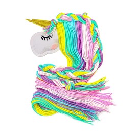 POFET Hair Clips Storage Girls Unicorn Headband Holder Kids Hair Accessories Headband Holder Organiser Rainbow Yarn Tassels Decorations