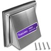 Vioks.pro Ventilation Grille 150 mm Stainless Steel with Backflow Flap