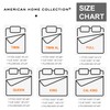 American Home Collection 4 Piece Full Size Bedding Sheets and