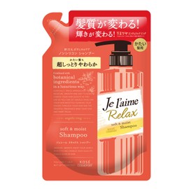 KOSE Je l'aime Relaxing Shampoo (Soft & Moist), Refill, For Hard Hair, 12.2 fl oz (360 ml)