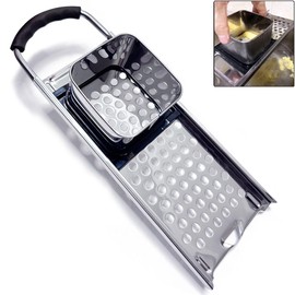 Premium Grade Stainless Steel Spaetzle Maker, Timesaver Homemade Traditional German Egg Noodle Maker, Manual Pasta Noodle Dumpling Maker with Comfort Grip Handle Kitchen Cooking Tool