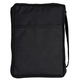 Dicksons Eagle Isaiah 40:31 Black Yellow and White 600 Denier Polyester Canvas Zip Close Bible Cover 10.25 x 7.25 x 2 Inch