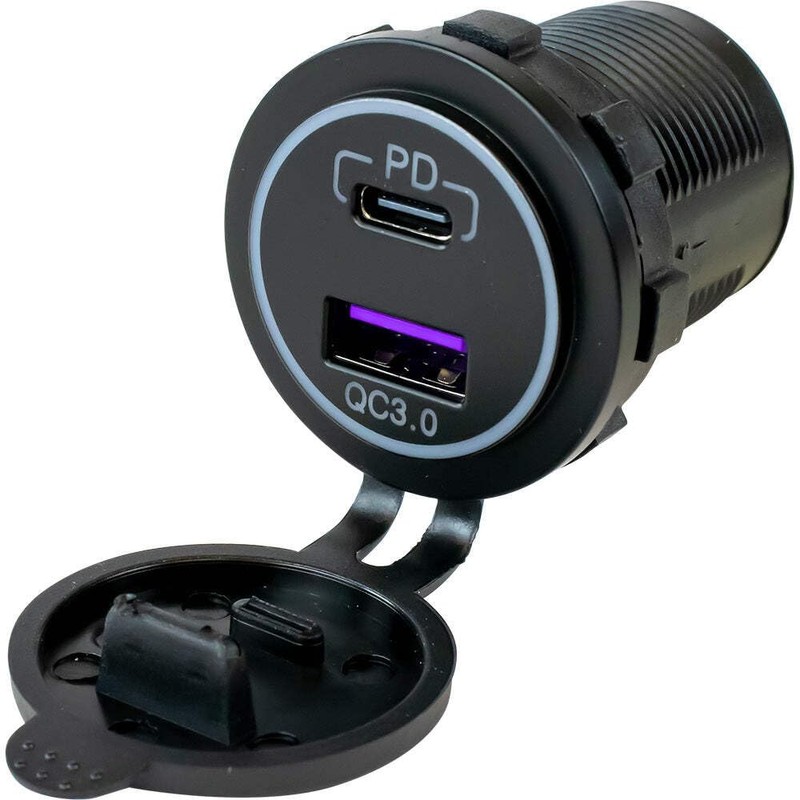 Generic Sea-Dog USB 3.0 & USB-C Power Socket w/Out Light,