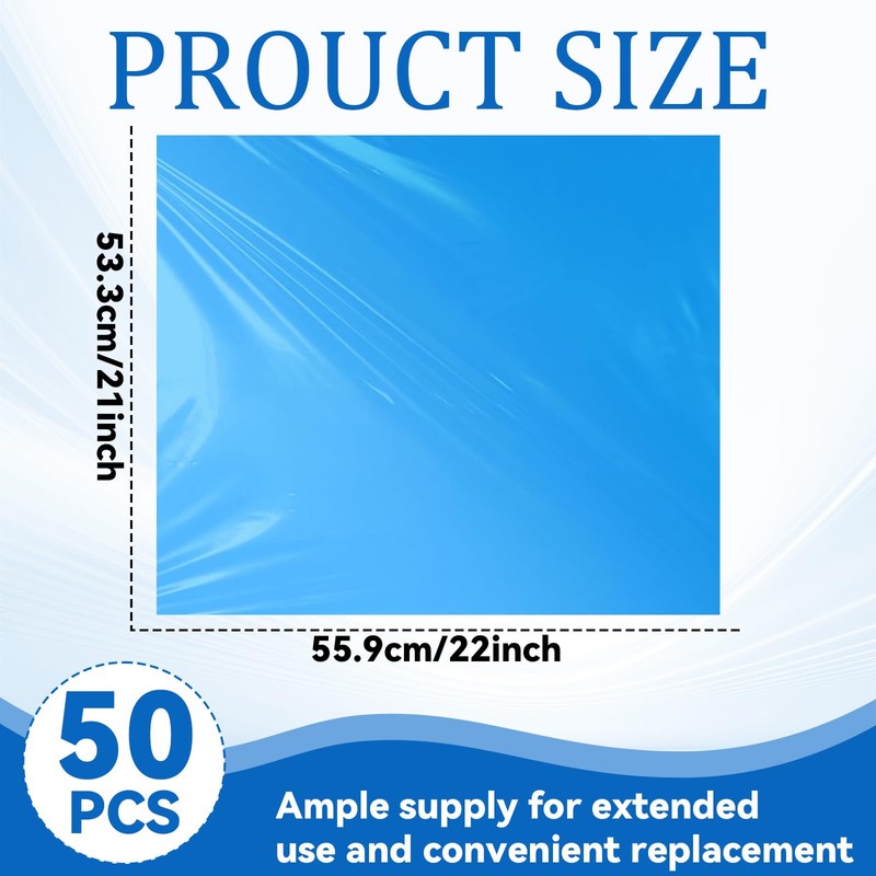 Conderyang 50 Pack Disposable Meat Lug Liners Heavy-Duty 22" x