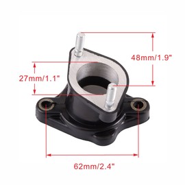 WOOSTAR 27mm Intake Manifold Pipe Replacement for CG 125cc 150cc 200cc Vertical Engine Roketa Sunl BMS JCL Jetmoto ATV 4 Wheeler Quad Dirt Pit Bike Go Kart