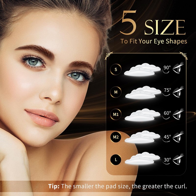 Lash Lift and Eyebrow Lamination Kit, Eyelash Curling & Perm
